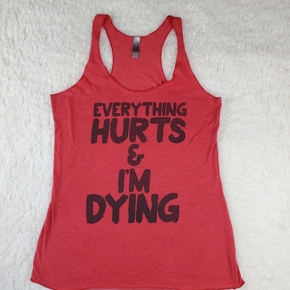 Next Level Apparel Red Active Tank Top